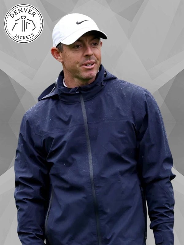 Rory McIlroy Amgen Irish Open 2025 Rain Jacket Blue