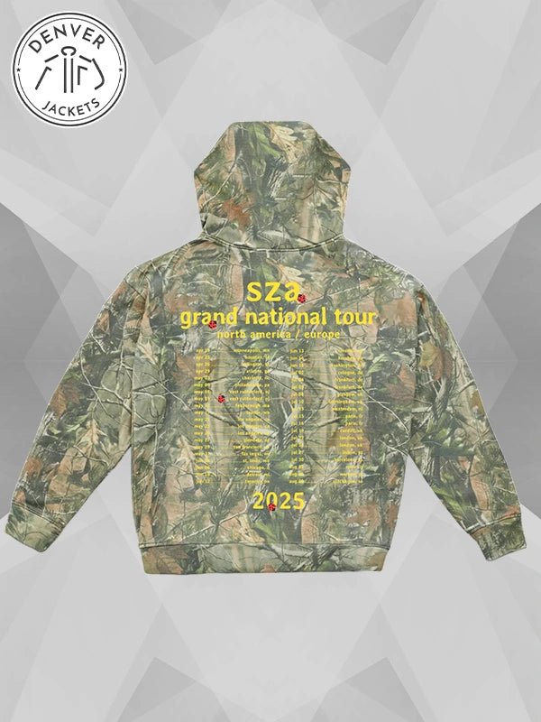 SZA Grand National Tour Limited Edition Camo Hoodie