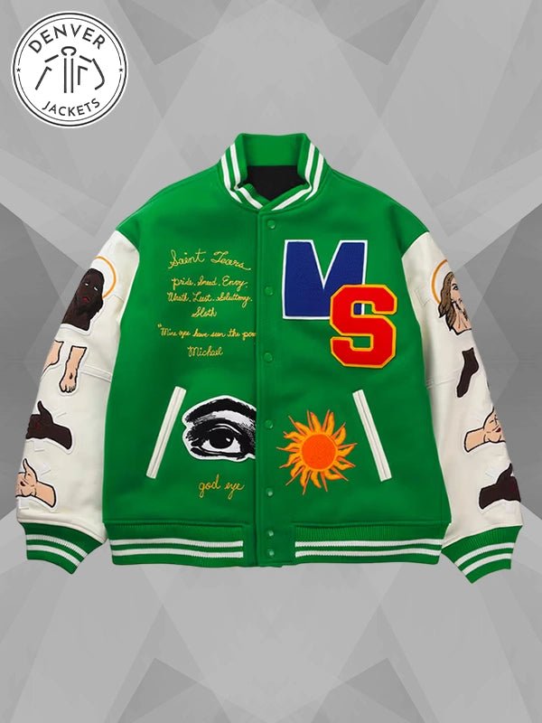 Saint Tears Green Varsity Jacket