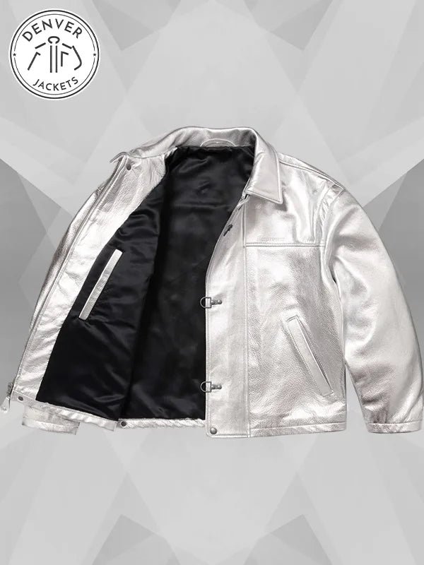 Schott NYC x Supreme Silver Leather Jacket