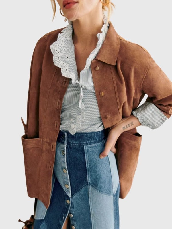 Sezane Suede Jacket 1