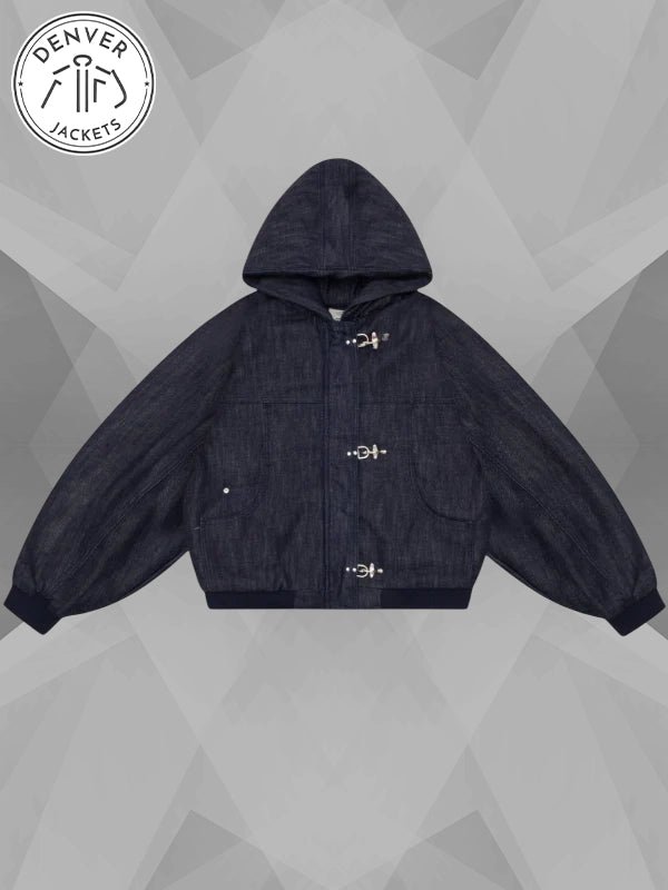 Shinzo Okayama 15oz Raw Japanese Denim Clasp Jacket Blue