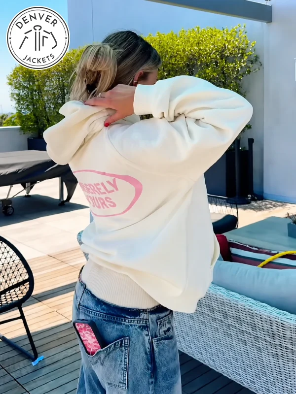 Sincerely Yours Cream Hoodie With Gloss Pocket