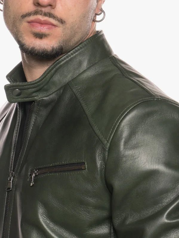 Snap Tab Collor Uo6 Mens Green jacket