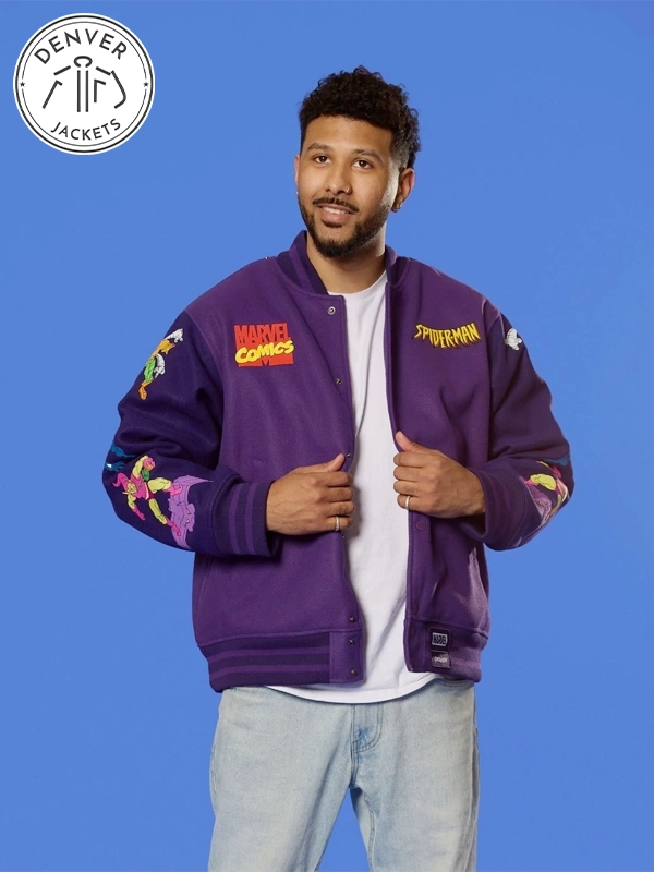 Cakeworthy spiderman Purple jacket
