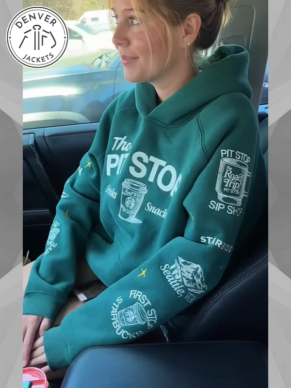 Starbucks The Pit Stop Green hoodie