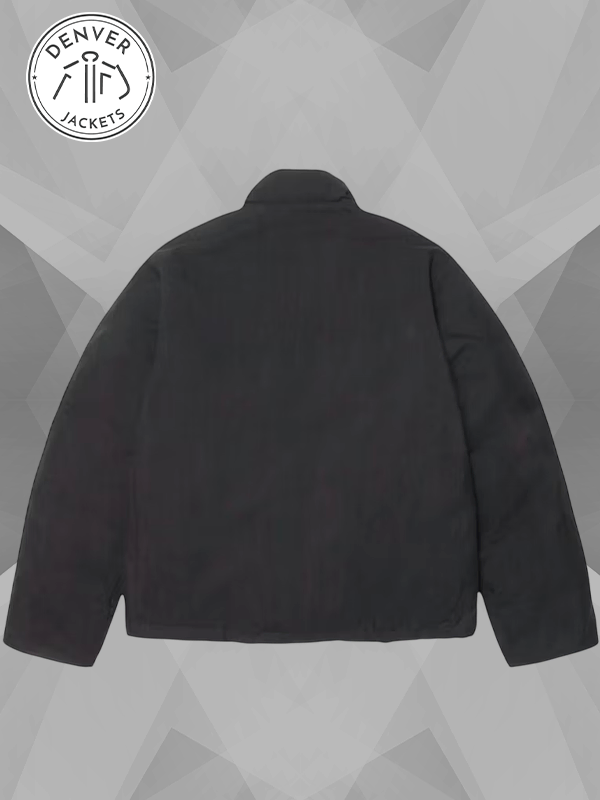 Stussy Short Down Black Zipper Jacket