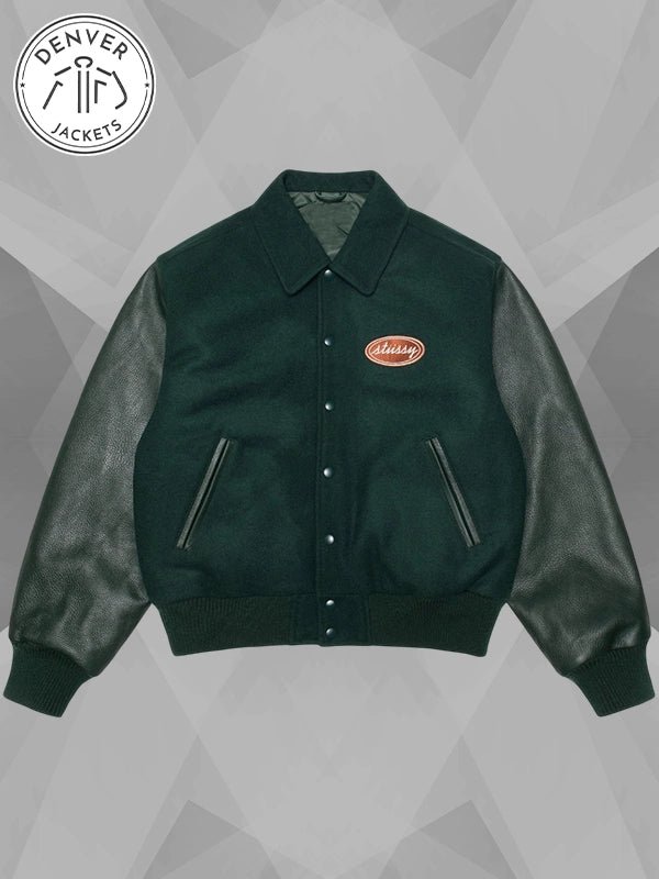 Stussy Script Oval Varsity Jacket