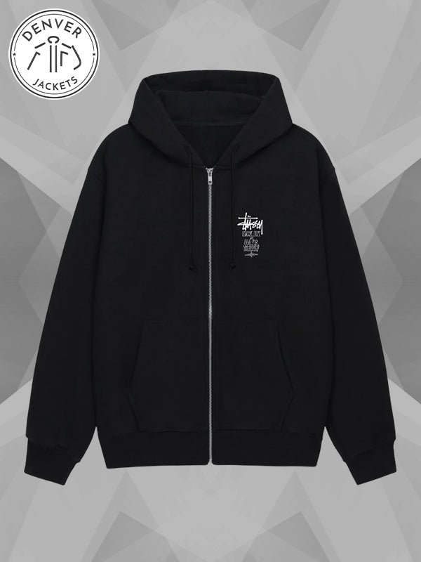 Stussy Swim Out Zip Hoodie Black