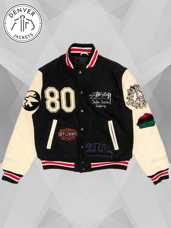 Stussy x Denim Tears Varsity Jacket