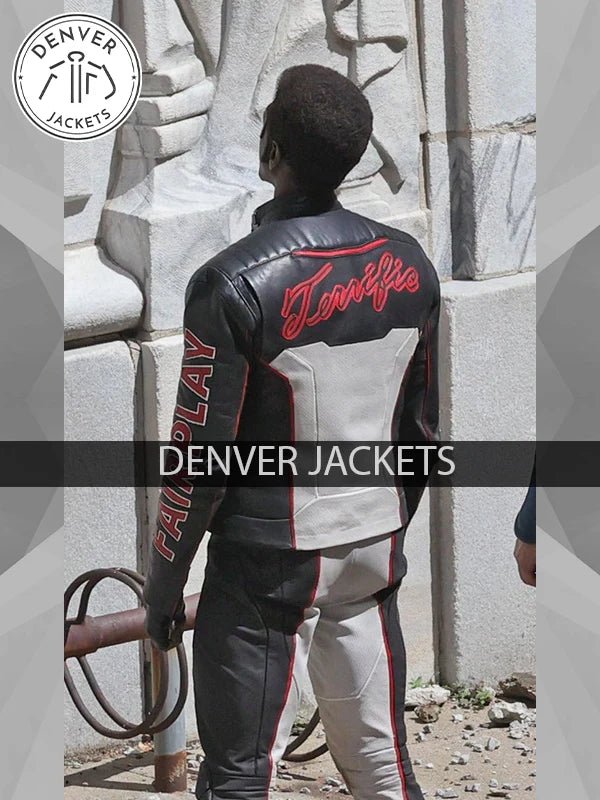 Superman Mister Terrific Fair Play Leather Jacket Black