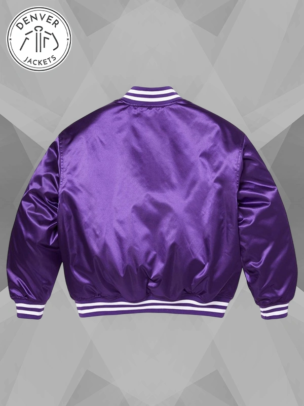 Supreme Champion Purple Satin Varsity Jacket