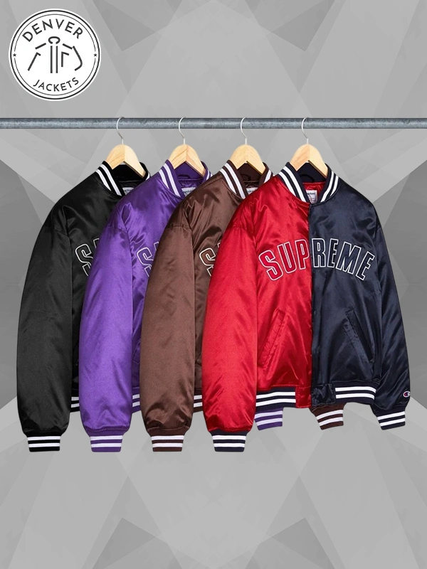 Supreme Champion Satin Varsity Jacket
