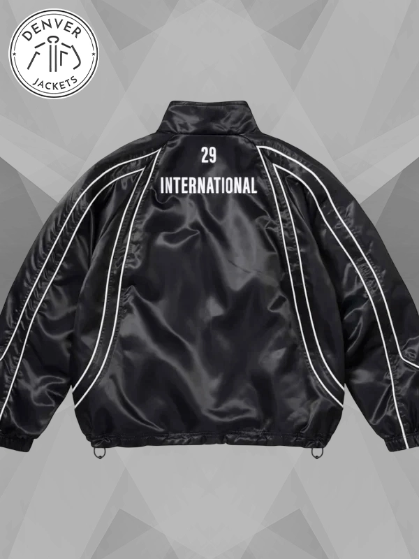 Supreme Satin Trim Black Jacket