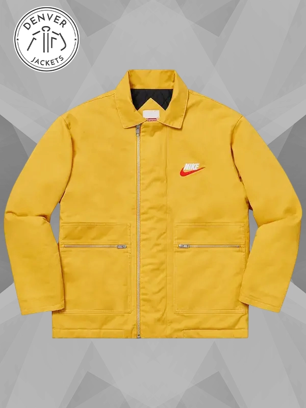 Supreme x Nike Double Zip Quilted Work Jacket Mustard