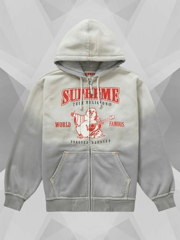 SupremeTrueReligionGreyHoodie