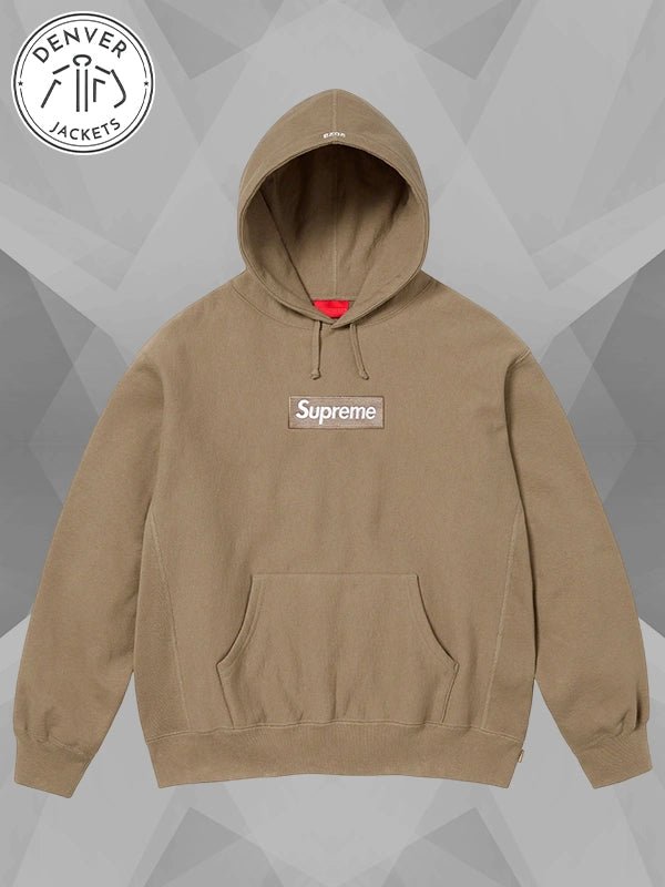 Supreme Box Logo Hoodie Brown