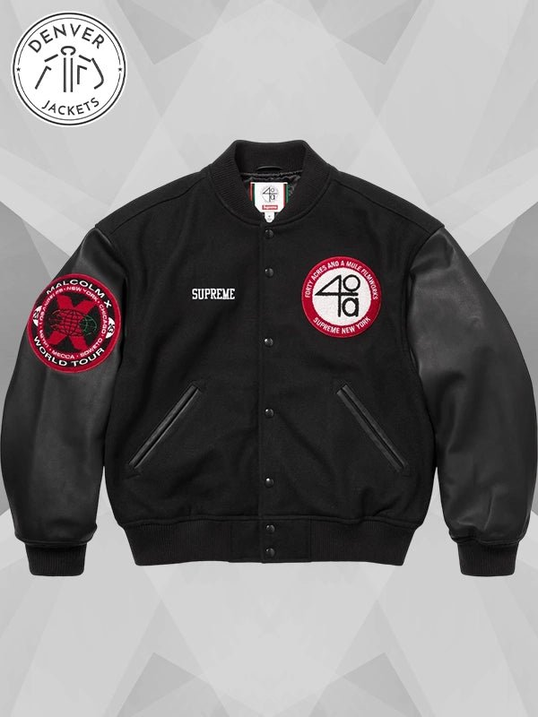 Supreme x 40 Acres Malcolm Varsity Jacket