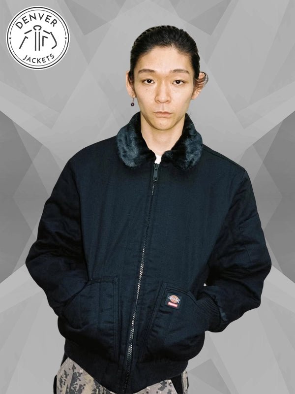 Supreme x Dickies Reversible Jacket Black Faux Fur