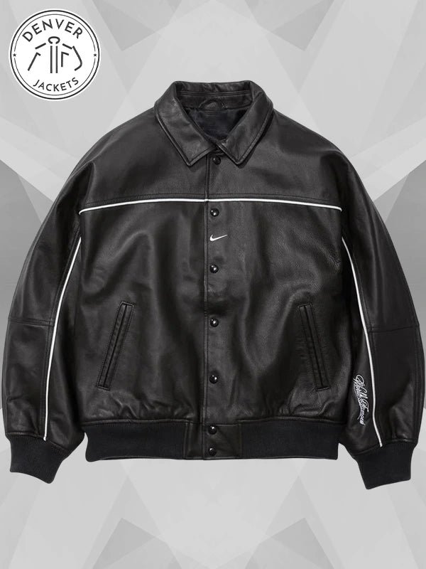 Supreme x Nike Leather Jacket Black