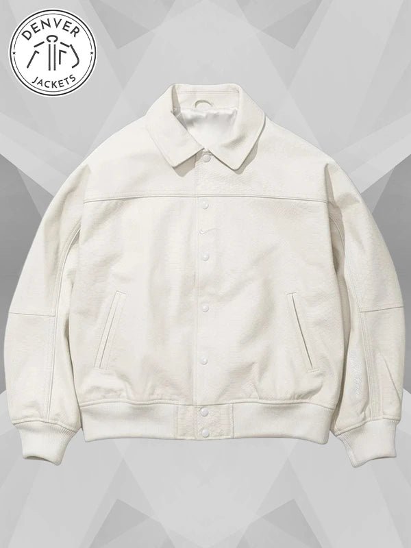 Supreme x Nike Leather Jacket White
