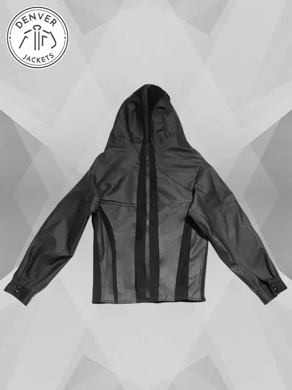 Supreme x Shayne Oliver Hooded Black Leather Moto Jacket