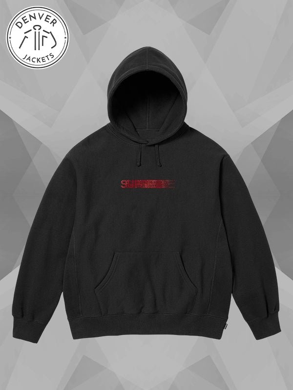 Supreme x Swarovski Motion Logo Hoodie Sweatshirt Black