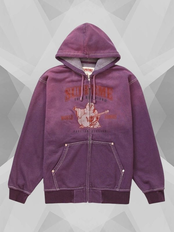 SupremexTrueReligionPurpleHoodie