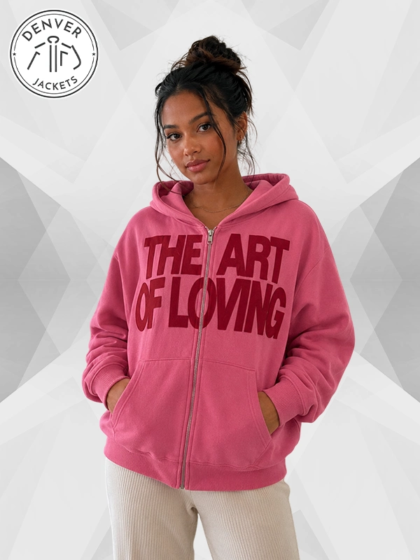 The Art Of Loving Olivia Dean Pink Hoodie