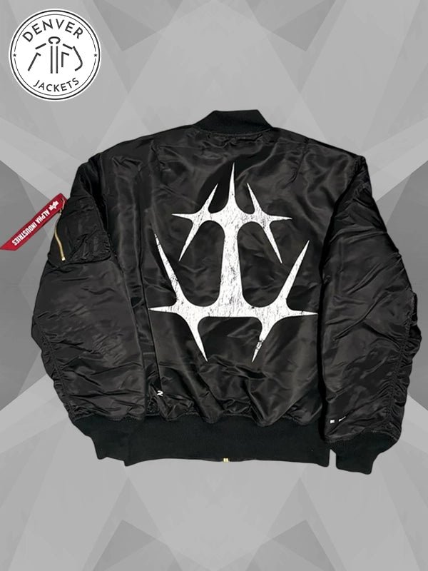 The Weeknd x Alpha Industries The End Black Bomber Jacket