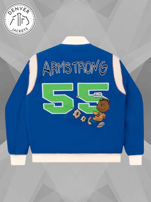 Tier Franklin Armstrong Varsity Jacket Blue