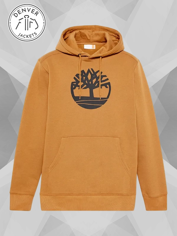 Timberland Tree Logo Hoodie Brown