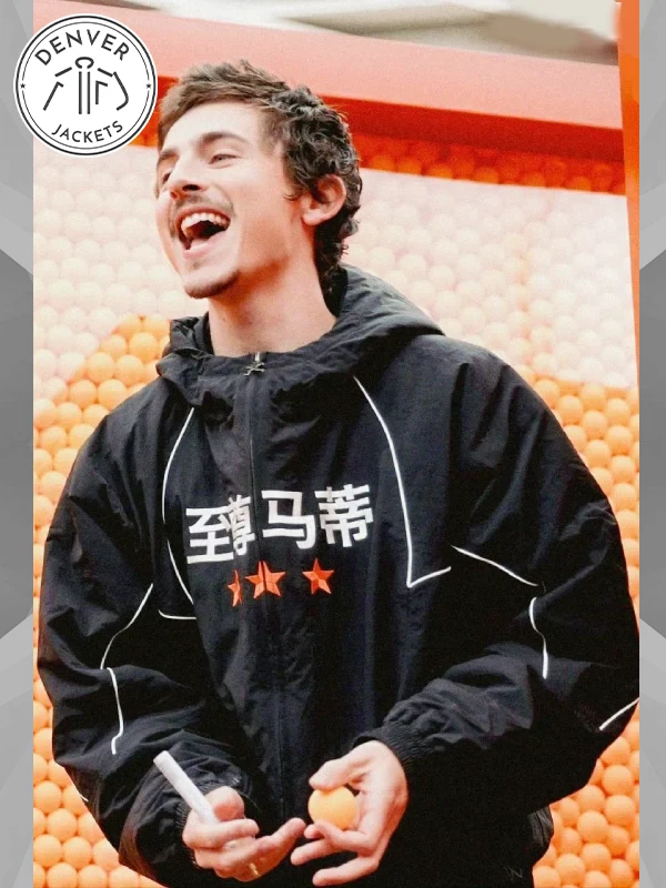 Timothee Chalamet Nahmias Chinese Marty Supreme Jacket Black