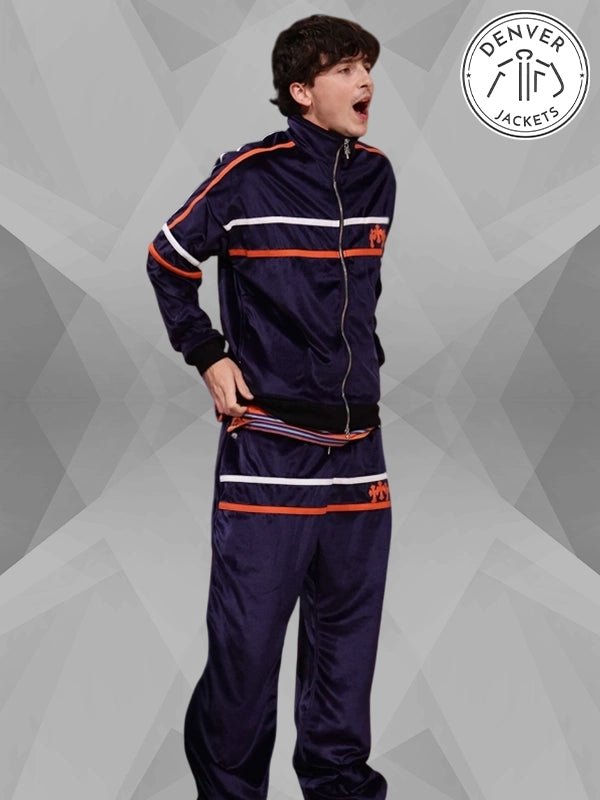 Timothee Chalamet Chrome Hearts Tracksuit Blue