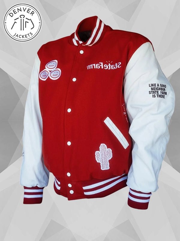 Travis Scott Cactus Jack x State Farm Varsity Jacket