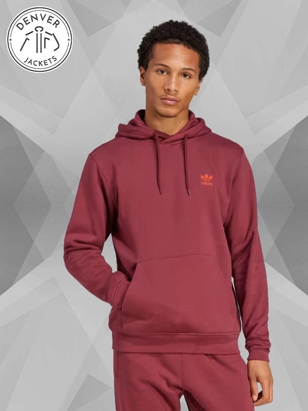 Trefoil Essentials Hoodie Red