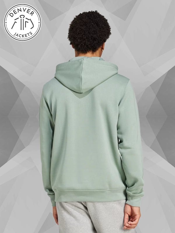 Trefoil Essentials Hoodie Silver Green
