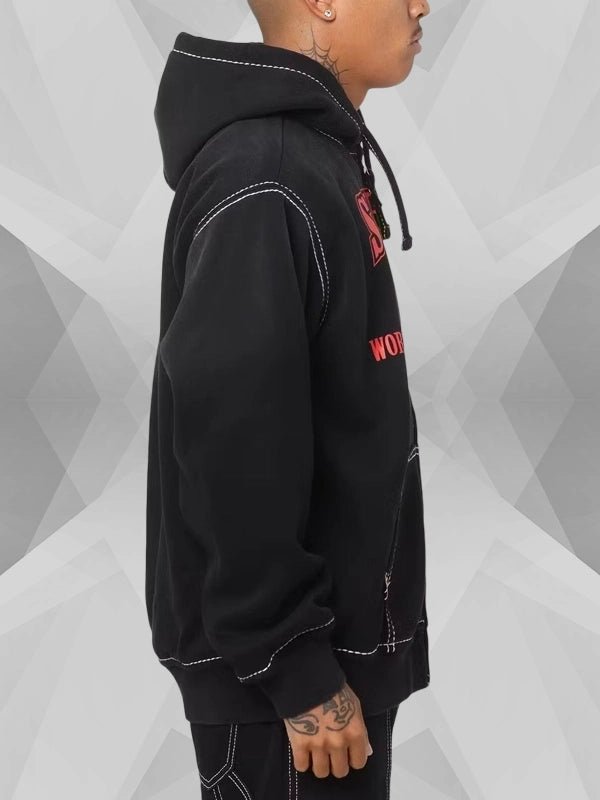 TrueReligionSupremeHoodieBlack