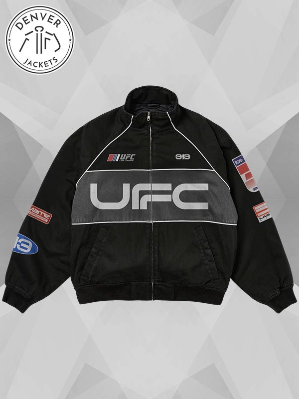 UFC 313 Asphalt Black Zip Up Jacket
