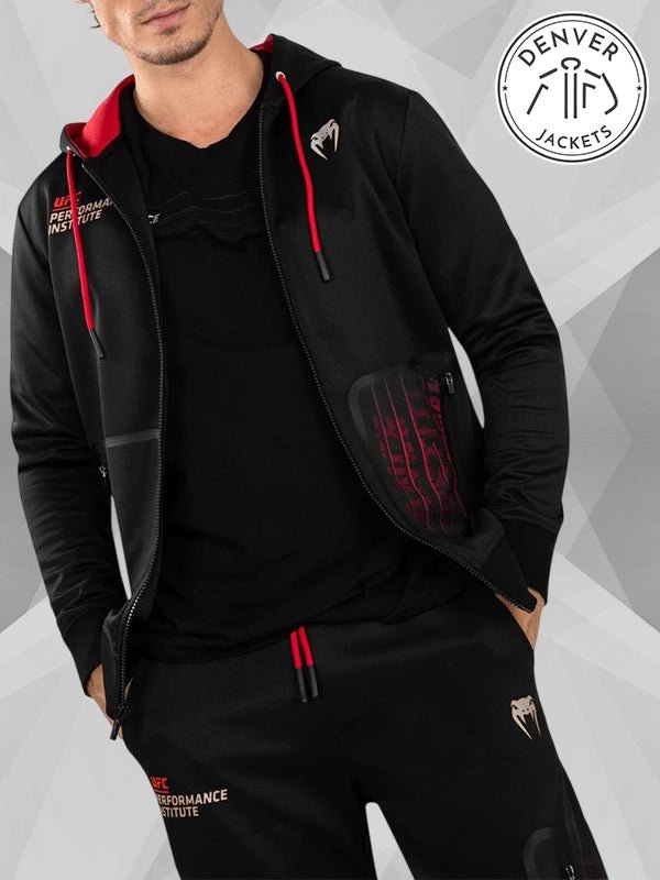 UFC Venum Performance Institute 2 0 Men s Zip Hoodie BlackRed
