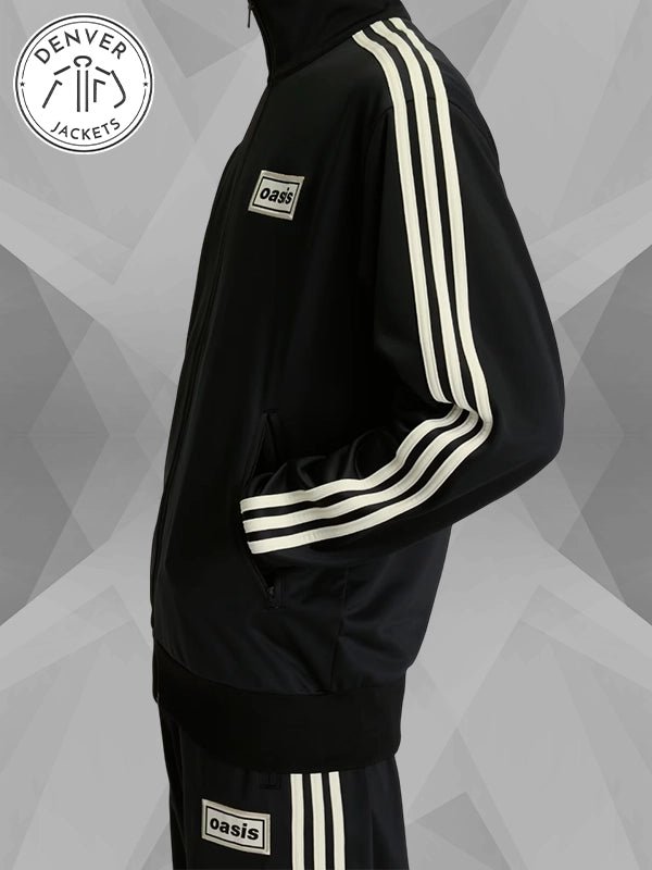 Unisex Adidas x Oasis Tour Black Track Jacket