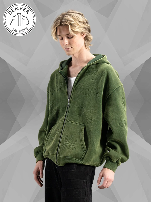 Very Cool x Minecraft Sketch Hoodie Green