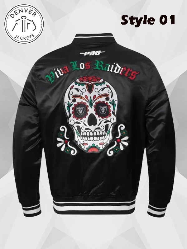 Viva Los Raiders Bomber Jacket Black