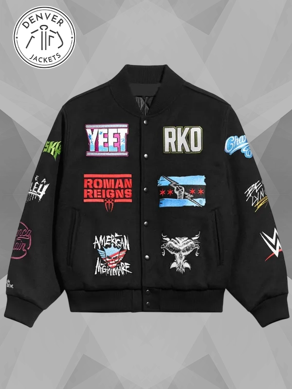 WWE 2026 Superstar Logos Varsity Jacket