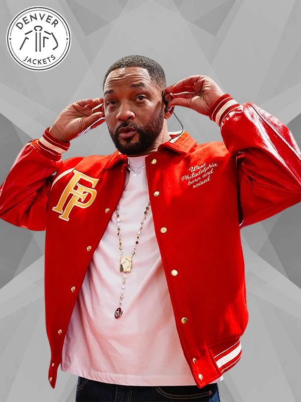 Will Smith Summertime Ball 2025 Red Varsity Jacket