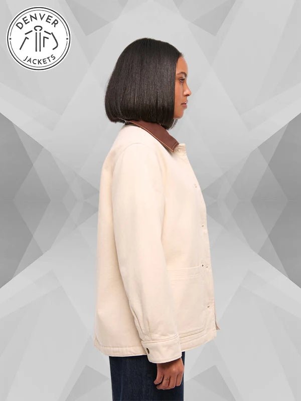 Women s Cream Workwear Jacket Abercrombie