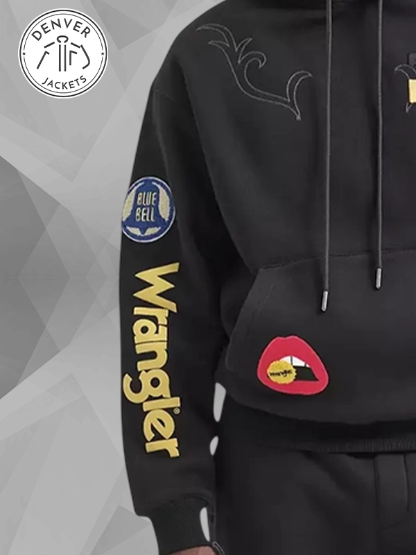 Wrangler x Avirex 2026 Black Hoodie
