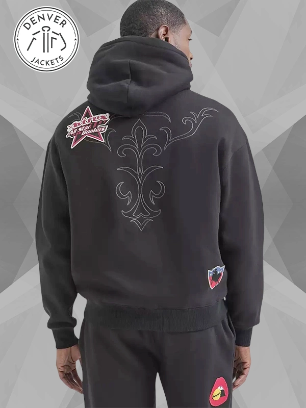 Wrangler x Avirex 2026 Black Pullover Hoodie