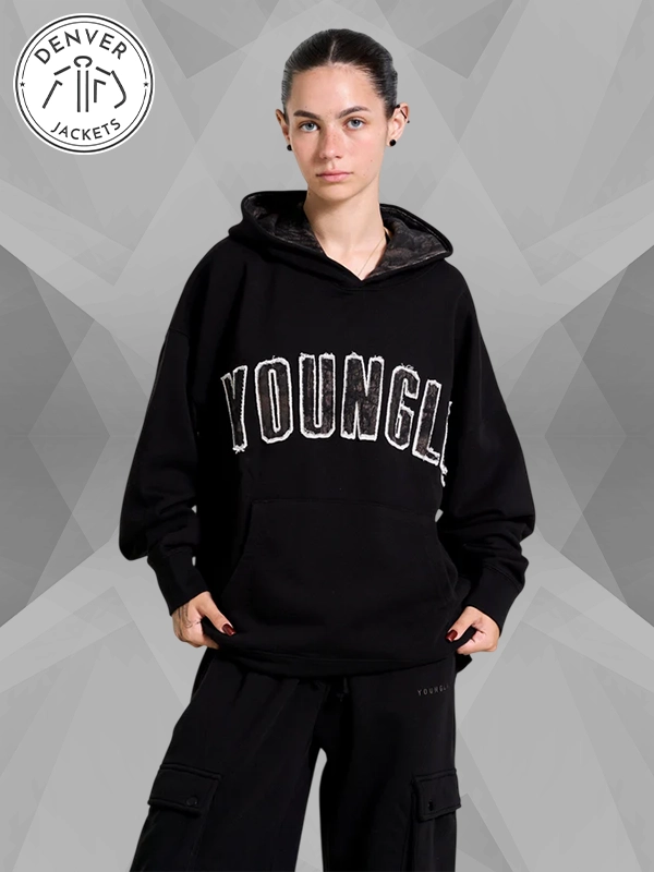 Youngla Camo Hoodie Black