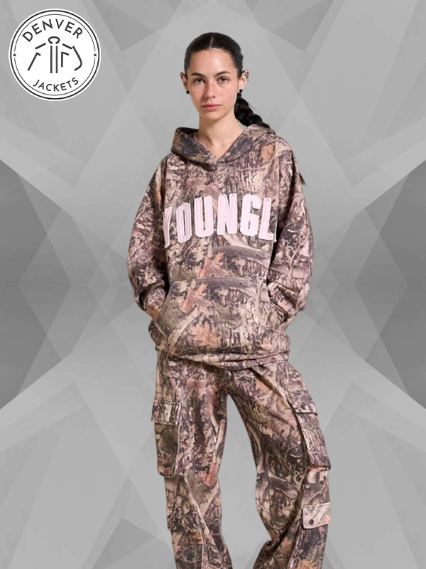Youngla Camo Hoodie Green